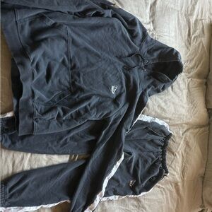 Black Hoodie and Joggers Set